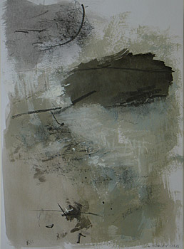 Gerhard Sauter, o.T., 2006, Acryl, Graphit auf Papier, 45 x 34 cm