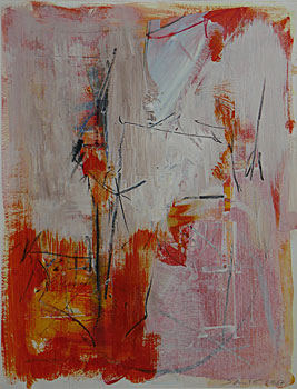 Gerhard Sauter, o.T., 2007, Acryl, Graphit auf Papier, 42x 32 cm 