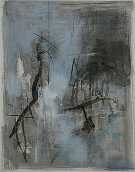 Gerhard Sauter, o.T., 2006, Acryl, Graphit auf Papier, 46 x 36 cm