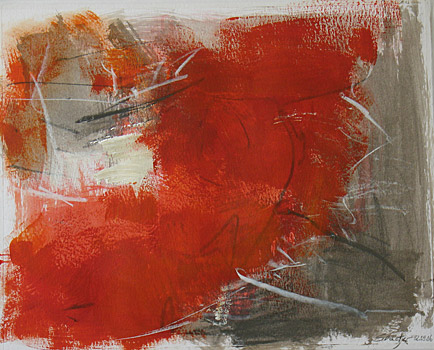 Gerhard Sauter, o.T., 2006, Acryl, Graphit auf Papier, 36 x 46 cm